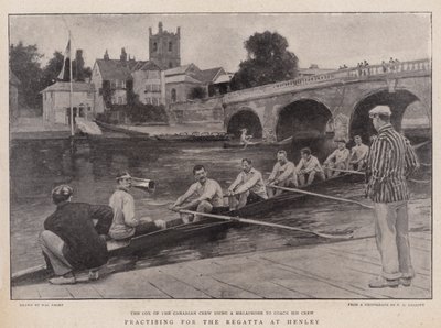 Gyakorlás a Henley-i Regattára alkotó: Walter Stanley Paget