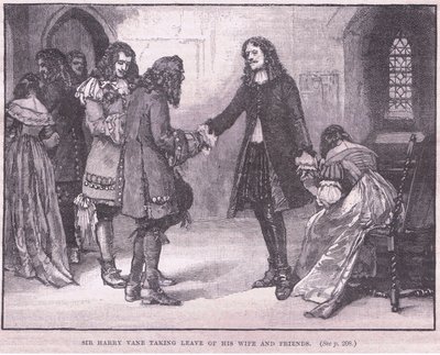 Sir Henry Vane búcsút vesz feleségétől és barátaitól alkotó: Walter Stanley Paget