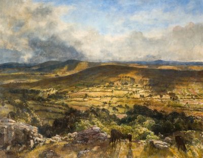 Widecombe In The Moor, Devon, 1922. alkotó: Walter Westley Russell
