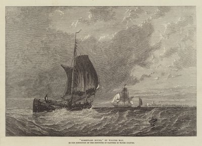Hazafelé, a Festők Intézetének kiállításán, a Vízfestékkel festők kiállításán. alkotó: Walter William May