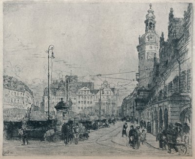 Piactér, Lipcse, c1913 alkotó: Walter Zeising