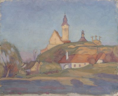 Táj templommal alkotó: Walther Gamerith