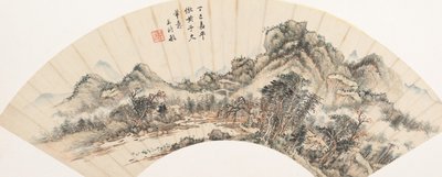 Landscape after Huang Gongwang, dated 1677. alkotó: Wang Shimin
