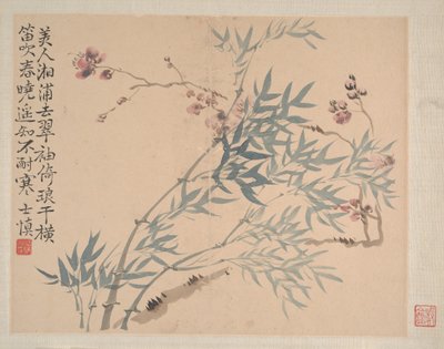 Tájak és virágok, 1745-ben. alkotó: Wang Shishen