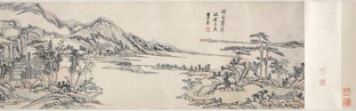 Zöld csúcsok tiszta ég alatt: Huang Gongwang után, 1703-1708. alkotó: Wang Yuanqi