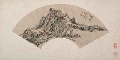 Táj Huang Gongwang stílusában alkotó: Wang Yuanqi