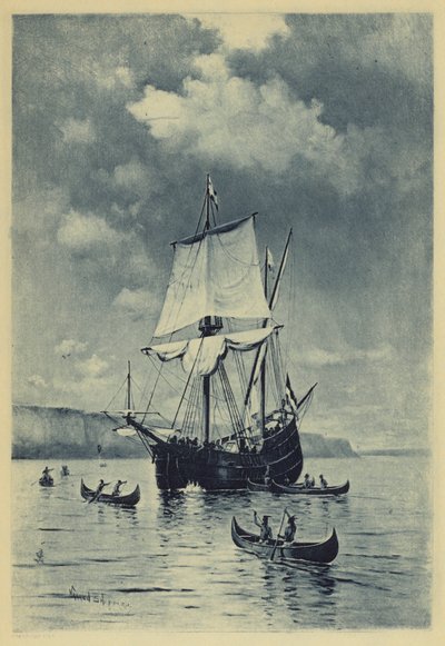 A Hudson felfedezése (litho) alkotó: Warren Sheppard