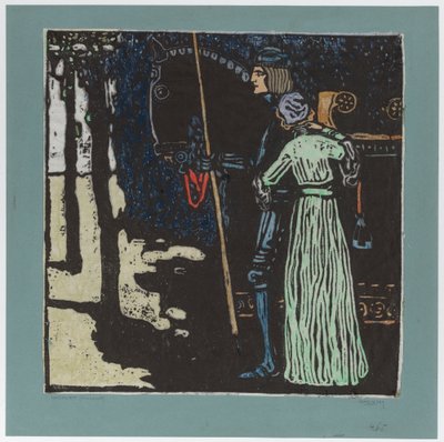 Búcsú (hosszú változat) (második változat) alkotó: Wassily Kandinsky