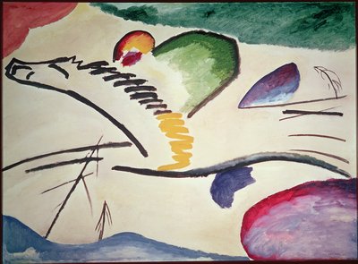 Absztrakt ló, 1911 alkotó: Wassily Kandinsky