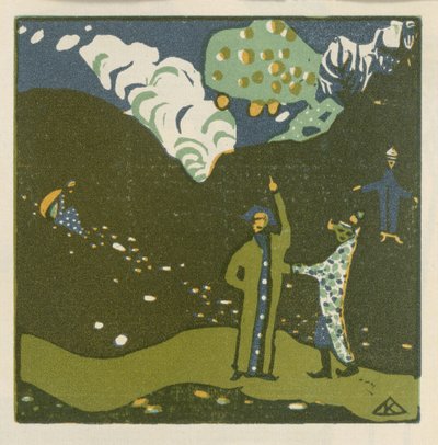 Almafa (39. lap, a „Hangok” című műből) alkotó: Wassily Kandinsky