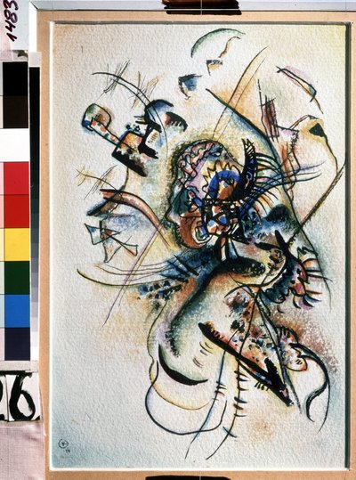"Kompozíció"" Vaszilij Kandinszkij (vagy Wassily Kandinsky vagy Kandinskyj) festménye alkotó: Wassily Kandinsky