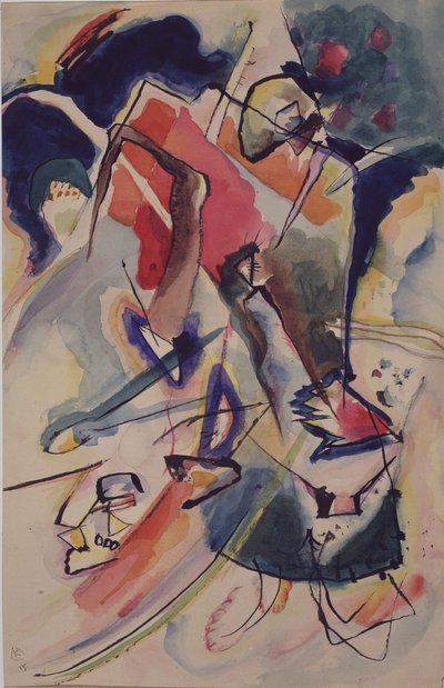 Kompozíció női figurával, 1915 alkotó: Wassily Kandinsky