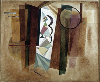 Fejlődés a barnában - festészet alkotó: Wassily Kandinsky