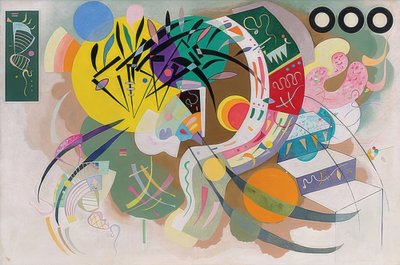 Domináns Kurve (Dománs görbe). 1936 alkotó: Wassily Kandinsky