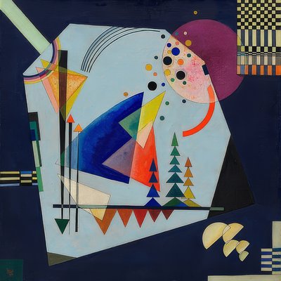 Három hang. 1926 alkotó: Wassily Kandinsky