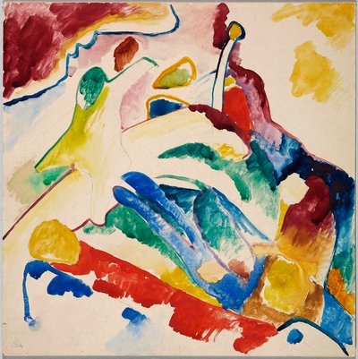 Tanulmány a „Kompozíció II”-höz alkotó: Wassily Kandinsky