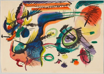 Tanulmány a „VII. kompozícióhoz” alkotó: Wassily Kandinsky