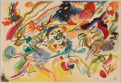 Tanulmány a "VII. kompozícióhoz" alkotó: Wassily Kandinsky