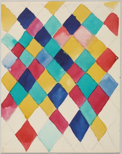 Színtanulmány rombuszokkal alkotó: Wassily Kandinsky