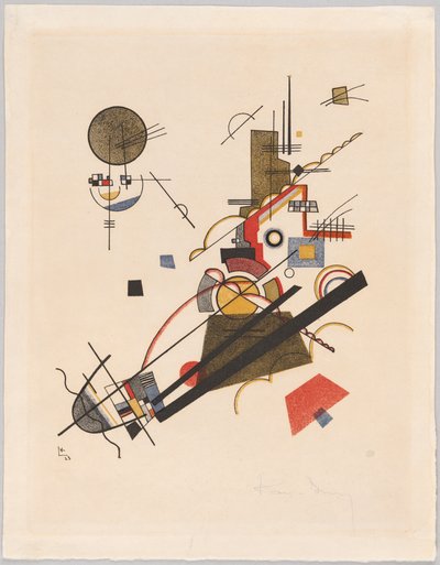 Vidám felemelkedés, 1923 alkotó: Wassily Kandinsky