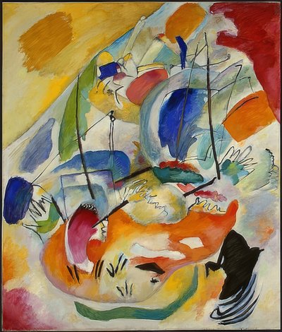 Improvizáció 31 (tengeri csata). 1913 alkotó: Wassily Kandinsky