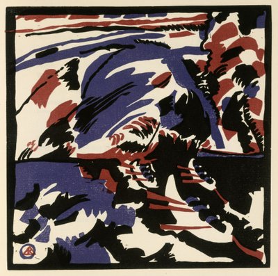 Kahnfahrt (Blatt 28 aus: "Klänge") alkotó: Wassily Kandinsky