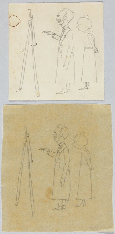 Kandinszkij és Münter a festőállvány előtt alkotó: Wassily Kandinsky
