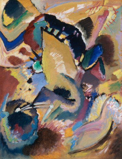 Kis tanulmány egy Campbell I számára készült falképhez, Ősz II (?), 1914 alkotó: Wassily Kandinsky