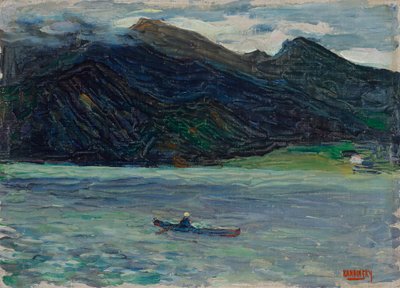 Kochel – tó csónakkal alkotó: Wassily Kandinsky