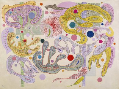 Launische Formen (Szeszélyes formák). 1937 alkotó: Wassily Kandinsky