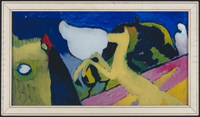 Sárga lóval alkotó: Wassily Kandinsky