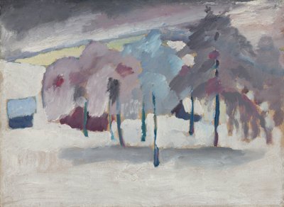 Murnau - Fák a hóban alkotó: Wassily Kandinsky