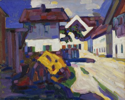 Murnau - Házcsoport alkotó: Wassily Kandinsky