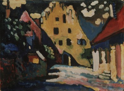 Murnau. Várudvar, 1908 alkotó: Wassily Kandinsky