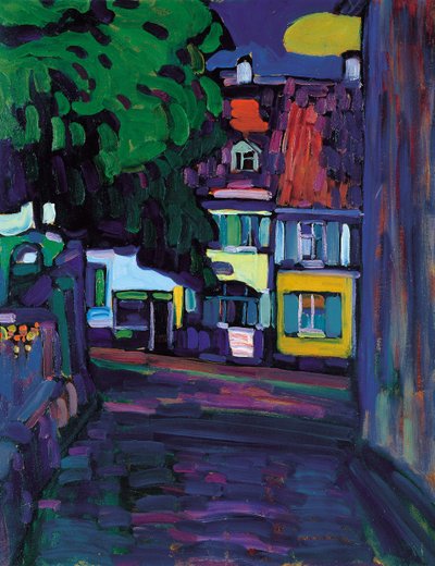 Murnau, Házak az Obermarktban, 1908 alkotó: Wassily Kandinsky