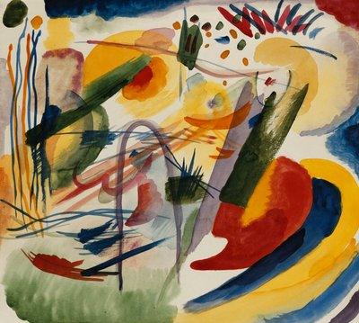 Nincs cím; Névtelen alkotó: Wassily Kandinsky