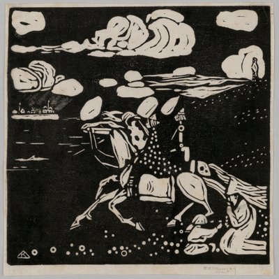 Lovasok (Les Chevaliers) alkotó: Wassily Kandinsky