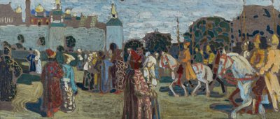 Vázlat a „vasárnaphoz (régi orosz)” alkotó: Wassily Kandinsky
