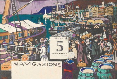 Tanulmány egy hajóplakáthoz, 1906. alkotó: Wassily Kandinsky
