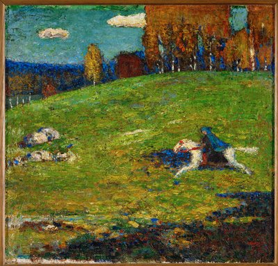 A kék lovas (olaj, vászon) alkotó: Wassily Kandinsky