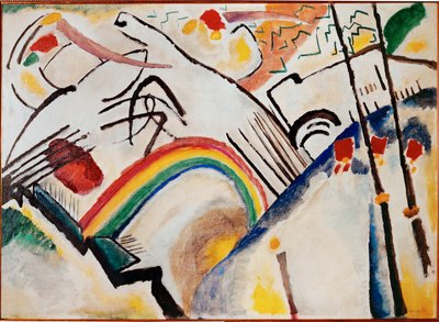Cím nélkül (olaj, vászon) alkotó: Wassily Kandinsky