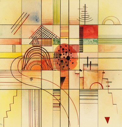 Változatos téglalapok alkotó: Wassily Kandinsky