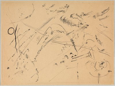 Rajz "Erdővel és szivárvánnyal" alkotó: Wassily Kandinsky