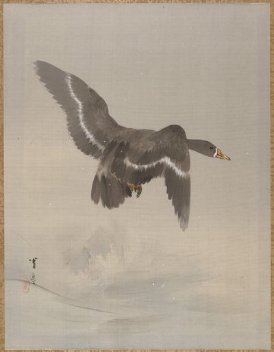 Repülő liba, kb. 1887. alkotó: Watanabe Seitei