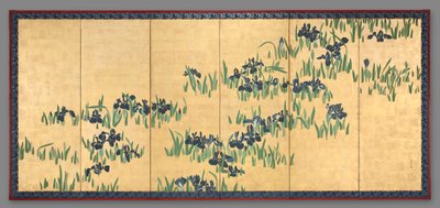 Íriszek, 1700-as évek. alkotó: Watanabe Shiko