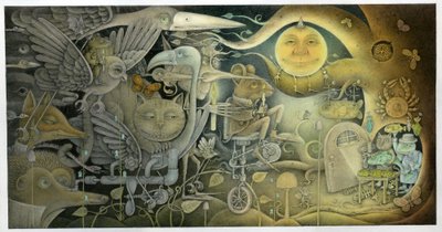 Creatures Appeared Out Of The Dark, 2010 (vegyes technika, művészeti karton) alkotó: Wayne Anderson