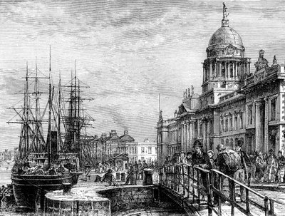 Dublin, Írország, 19. század. alkotó: Weber