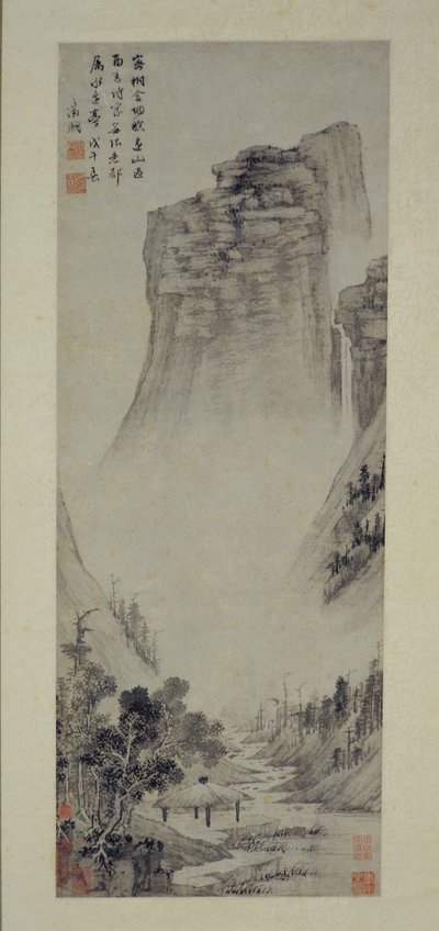 Költői gondolatok egy folyóparti pavilonban, 1558. alkotó: Wen Zhengming
