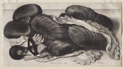 Egy csoport muff alkotó: Wenceslaus Hollar