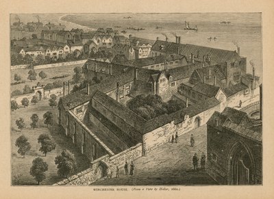 A Winchester House légi felvétele alkotó: Wenceslaus Hollar